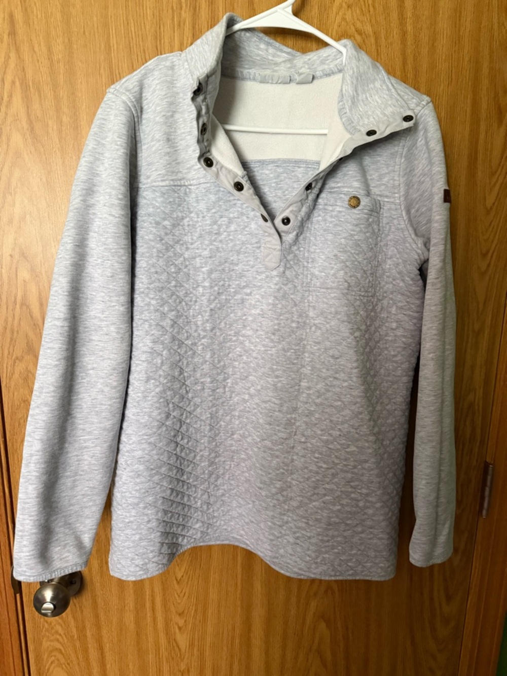 L.L.Bean Quilted Snap Pullover – Size Large